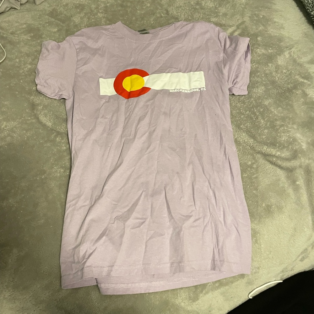 purple T-shirt